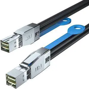 WRIARICH 12Gbps Mini SAS HD SFF-8644 to SFF-8644 Cable 1M, 100 Ohm High Speed SAS Cable for NVMe Enclosure, Storage Array, SAN JBOD Enterprise Storage Servers WRIARICH 12Gbps Mini SAS HD SFF-8644 to SFF-8644 Cable 1M, 100 Ohm High Speed SAS Cable for NVMe Enclosure, Storage Array, SAN JBOD Enterprise Storage Servers