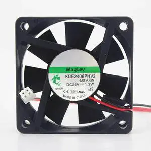 WRIARICH 60mm DC 24V Axial Cooling Fan, KDE2406PHV2 6015 1.3W Maglev Fan for IPC WRIARICH 60mm DC 24V Axial Cooling Fan, KDE2406PHV2 6015 1.3W Maglev Fan for IPC