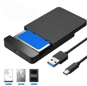 WRIARICH 2.5 Inch SATA HDD SSD Enclosure, USB 3.0 External Hard Drive Case for SATA I/II/III 2.5 Hard Drives, Portable Mobile Disk Box with USB Cable, Supports Max 6TB Laptop Hard Disk WRIARICH 2.5 Inch SATA HDD SSD Enclosure, USB 3.0 External Hard Drive Case for SATA I/II/III 2.5 Hard Drives, Portable Mobile Disk Box with USB Cable, Supports Max 6TB Laptop Hard Disk