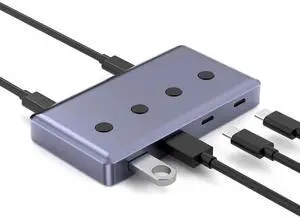 WRIARICH 6 Port USB 3.2 Hub Splitter, USB-A & USB-C Ports with USB C Power Supply Port, 10Gbps High Speed Data Hub for PC, External HDD, Flash Drives, Keyboard & Peripherals WRIARICH 6 Port USB 3.2 Hub Splitter, USB-A & USB-C Ports with USB C Power Supply Port, 10Gbps High Speed Data Hub for PC, External HDD, Flash Drives, Keyboard & Peripherals