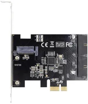 WRIARICH PCI-E 1X to USB3.0 Front Panel Header Adapter, 5Gbps 19Pin/20Pin Internal Extension Card for Desktop Motherboard WRIARICH PCI-E 1X to USB3.0 Front Panel Header Adapter, 5Gbps 19Pin/20Pin Internal Extension Card for Desktop Motherboard