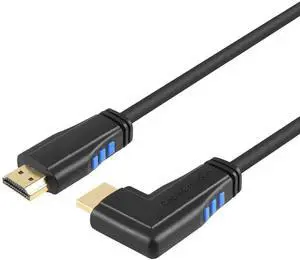 WRIARICH 6FT 90 Degree Right Angle HDMI Male to Male Cable, 4K@60Hz 3D Ultra HD Cord for TV Monitor Laptop WRIARICH 6FT 90 Degree Right Angle HDMI Male to Male Cable, 4K@60Hz 3D Ultra HD Cord for TV Monitor Laptop