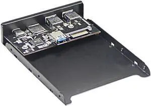 WRIARICH 5.25/3.5 Inch Internal Front Panel Card Reader Hub, USB 3.1 Gen 1 Type-C Port + 2 USB 3.0 Ports, Multi-Slot SD TF Micro SD Memory Card Reader for Desktop PC Case WRIARICH 5.25/3.5 Inch Internal Front Panel Card Reader Hub, USB 3.1 Gen 1 Type-C Port + 2 USB 3.0 Ports, Multi-Slot SD TF Micro SD Memory Card Reader for Desktop PC Case