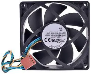 WRIARICH Delta AFB0812SH-9N07 8025 DC12V 0.51A 4-Pin PWM Cooling Fan, 80×80×25mm High Airflow 4-Wire Fan for CPU, Motherboard & PC Case WRIARICH Delta AFB0812SH-9N07 8025 DC12V 0.51A 4-Pin PWM Cooling Fan, 80×80×25mm High Airflow 4-Wire Fan for CPU, Motherboard & PC Case