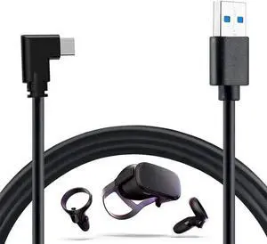 WRIARICH 13FT/4M USB-A to USB-C Cable, 10Gbps High Speed Link Cable for Oculus Quest, Steam VR, Fast Charging & Data Sync WRIARICH 13FT/4M USB-A to USB-C Cable, 10Gbps High Speed Link Cable for Oculus Quest, Steam VR, Fast Charging & Data Sync