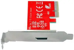 WRIARICH PCIe 3.0 4.0 x4 to OCuLink SFF-8612 SFF-8611 Host Adapter Card for External NVMe SSD eGPU with Bracket WRIARICH PCIe 3.0 4.0 x4 to OCuLink SFF-8612 SFF-8611 Host Adapter Card for External NVMe SSD eGPU with Bracket