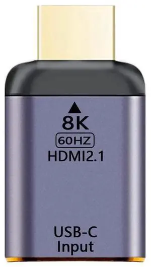 WRIARICH USB-C Female Source to HDMI Sink Adapter, 8K@60Hz 4K@120Hz Video Converter for Phone Tablet Laptop WRIARICH USB-C Female Source to HDMI Sink Adapter, 8K@60Hz 4K@120Hz Video Converter for Phone Tablet Laptop