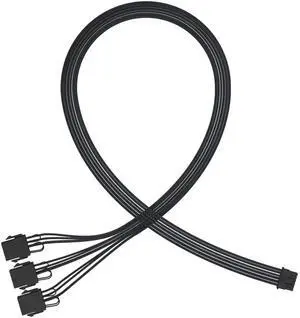 WRIARICH PCIe 5.0 12VHPWR 16Pin(12+4) to 3×8Pin Sleeved GPU Extension Cable, 16AWG for RTX 3090Ti, RTX 4080, RTX 4090 WRIARICH PCIe 5.0 12VHPWR 16Pin(12+4) to 3×8Pin Sleeved GPU Extension Cable, 16AWG for RTX 3090Ti, RTX 4080, RTX 4090