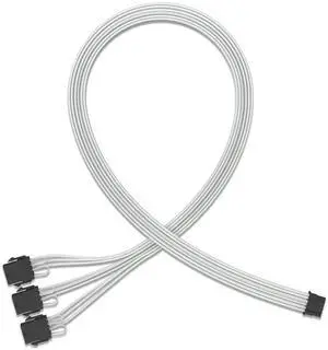 WRIARICH White PCIe 5.0 12VHPWR PSU Extension Cable, 16AWG 16Pin(12+4) GPU Power Cord Compatible with RTX 3090Ti/4080/4090, 3PCS 30CM Each WRIARICH White PCIe 5.0 12VHPWR PSU Extension Cable, 16AWG 16Pin(12+4) GPU Power Cord Compatible with RTX 3090Ti/4080/4090, 3PCS 30CM Each