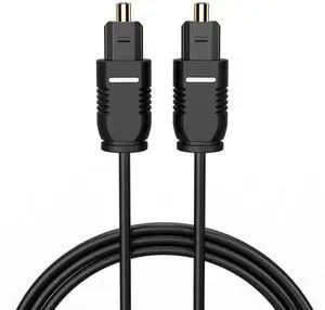 WRIARICH 10FT Thin Toslink Optical Digital Audio Cable, 24K Gold Plated S/PDIF Fiber Optic Cord for TV Sound Bar Home Theater PS4 Xbox CD/DVD Player, Black WRIARICH 10FT Thin Toslink Optical Digital Audio Cable, 24K Gold Plated S/PDIF Fiber Optic Cord for TV Sound Bar Home Theater PS4 Xbox CD/DVD Player, Black