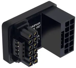WRIARICH U-Shaped Back Bend 12VHPWR Power Adapter, ATX3.0 PCIe 5.0 12+4Pin to 16Pin Up Angled Connector, Compatible with RTX 4080, 5090Ti Graphics Cards WRIARICH U-Shaped Back Bend 12VHPWR Power Adapter, ATX3.0 PCIe 5.0 12+4Pin to 16Pin Up Angled Connector, Compatible with RTX 4080, 5090Ti Graphics Cards
