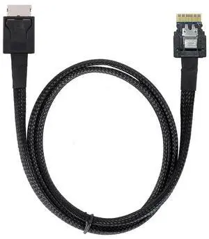 WRIARICH 50cm Active OCuLink SFF-8611 4i to SFF-8654 Slimline SAS Cable, PCIe NVMe SSD High-Speed Data Cord WRIARICH 50cm Active OCuLink SFF-8611 4i to SFF-8654 Slimline SAS Cable, PCIe NVMe SSD High-Speed Data Cord