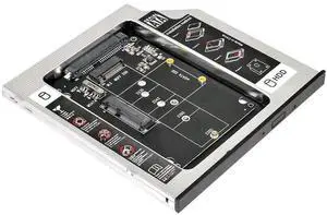 WRIARICH mSATA & NGFF B/M-Key SSD to Slimline SATA 13Pin Hard Drive Caddy, 9.5mm Universal Optical Bay HDD Enclosure for Laptop CD DVD-ROM Drive Slot Storage Upgrade WRIARICH mSATA & NGFF B/M-Key SSD to Slimline SATA 13Pin Hard Drive Caddy, 9.5mm Universal Optical Bay HDD Enclosure for Laptop CD DVD-ROM Drive Slot Storage Upgrade