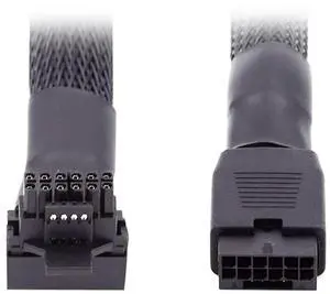 WRIARICH 17cm 90° Up-Angled Male to Female 12VHPWR Extension Cable, ATX3.0 PCIe 5.0 Modular Power Cord for 16Pin(12+4Pin) RTX 3080/3090Ti Graphics Cards WRIARICH 17cm 90° Up-Angled Male to Female 12VHPWR Extension Cable, ATX3.0 PCIe 5.0 Modular Power Cord for 16Pin(12+4Pin) RTX 3080/3090Ti Graphics Cards