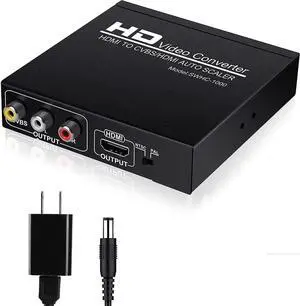 WRIARICH 1080P HDMI to HDMI + 3RCA AV Dual Output Converter, Digital HDMI to Analog CVBS RCA Audio Video Adapter with PAL/NTSC Switch, for Modern HDTV & Vintage Analog TVs WRIARICH 1080P HDMI to HDMI + 3RCA AV Dual Output Converter, Digital HDMI to Analog CVBS RCA Audio Video Adapter with PAL/NTSC Switch, for Modern HDTV & Vintage Analog TVs
