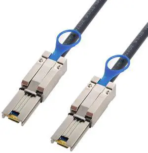 WRIARICH 0.5m SFF-8088 to SFF-8088 External Mini SAS Cable, 26Pin 4-Lane Multilane 6Gbps RAID Storage Extension Cable for Server JBOD Data Center WRIARICH 0.5m SFF-8088 to SFF-8088 External Mini SAS Cable, 26Pin 4-Lane Multilane 6Gbps RAID Storage Extension Cable for Server JBOD Data Center