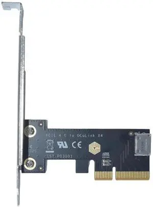 WRIARICH PCIe 4.0 x4 to OCuLink SFF-8612 Adapter Card, Internal SFF-8611 Interface Expansion Card for NVMe U.2 SSD, External GPU eGPU Dock WRIARICH PCIe 4.0 x4 to OCuLink SFF-8612 Adapter Card, Internal SFF-8611 Interface Expansion Card for NVMe U.2 SSD, External GPU eGPU Dock
