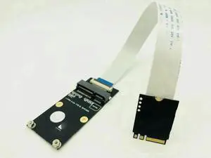 WRIARICH NGFF A+E Key to Mini PCI-E WiFi Adapter, M.2 A/E WiFi Card Converter Supports Full & Half Size WLAN Module for Laptop WRIARICH NGFF A+E Key to Mini PCI-E WiFi Adapter, M.2 A/E WiFi Card Converter Supports Full & Half Size WLAN Module for Laptop