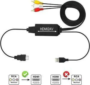 WRIARICH 1080P 3RCA CVBS AV to HDMI Converter Adapter, Analog Composite RCA to Digital Audio Video Converter Supports PAL/NTSC, Compatible Laptop Xbox PS3 PS4 STB VCR Camera DVD WRIARICH 1080P 3RCA CVBS AV to HDMI Converter Adapter, Analog Composite RCA to Digital Audio Video Converter Supports PAL/NTSC, Compatible Laptop Xbox PS3 PS4 STB VCR Camera DVD