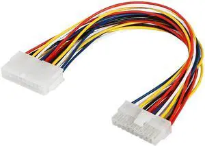 WRIARICH 30cm ATX 20Pin Male to Female PSU Extension Cable, Desktop PC Motherboard Power Extender Cord WRIARICH 30cm ATX 20Pin Male to Female PSU Extension Cable, Desktop PC Motherboard Power Extender Cord