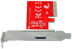 WRIARICH PCIe 3.0 / PCIe 4.0 x4 to External OCuLink Host Adapter Card, SFF-8612 SFF-8611 Port Converter for PCIe NVMe SSD, with Full Height Mount Bracket WRIARICH PCIe 3.0 / PCIe 4.0 x4 to External OCuLink Host Adapter Card, SFF-8612 SFF-8611 Port Converter for PCIe NVMe SSD, with Full Height Mount Bracket