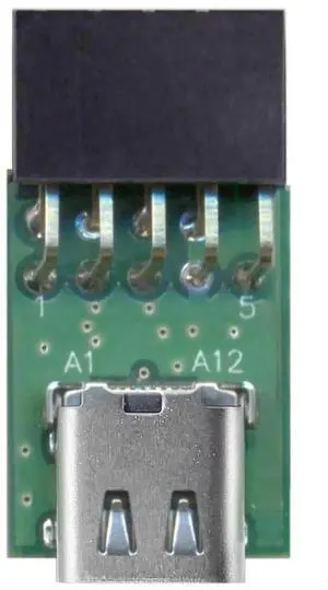 WRIARICH Single Port USB-C Female to Motherboard 9Pin/10Pin USB2.0 Header Adapter PCBA, USB3.1 Type-C Female to Internal 9PIN Splitter Support 480Mbps for PC Front Panel WRIARICH Single Port USB-C Female to Motherboard 9Pin/10Pin USB2.0 Header Adapter PCBA, USB3.1 Type-C Female to Internal 9PIN Splitter Support 480Mbps for PC Front Panel