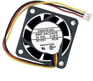 WRIARICH Replacement 4015 Cooling Fan DC24V 0.09A, MMF-04C24DS-RCB CB0479-H01, 40×40×15mm 3-Wire Industrial Drive Fan WRIARICH Replacement 4015 Cooling Fan DC24V 0.09A, MMF-04C24DS-RCB CB0479-H01, 40×40×15mm 3-Wire Industrial Drive Fan