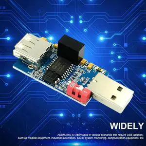 WRIARICH ADUM3160 USB Galvanic Isolator Module, 1500V Signal & Power Isolation Low Power USB Isolation Adapter for Audio Equipment & Industrial Automation WRIARICH ADUM3160 USB Galvanic Isolator Module, 1500V Signal & Power Isolation Low Power USB Isolation Adapter for Audio Equipment & Industrial Automation