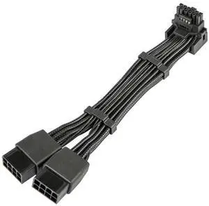 WRIARICH 12VHPWR 90 Degree Adapter, 16AWG 12+4Pin 16Pin GPU PCIe 5.0 Cable Converter to Dual 8Pin PCIe Power Connectors, Right Angle Type A Compatible with RTX 3090Ti/4070Ti/4080/4090 Graphics Cards WRIARICH 12VHPWR 90 Degree Adapter, 16AWG 12+4Pin 16Pin GPU PCIe 5.0 Cable Converter to Dual 8Pin PCIe Power Connectors, Right Angle Type A Compatible with RTX 3090Ti/4070Ti/4080/4090 Graphics Cards