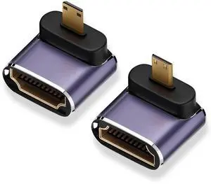 WRIARICH 2 Pack 90° Up & Down Right Angle Micro HDMI Male to Female Adapter, 8K Micro HDMI to HDMI Extender for Sony A6000 Raspberry Pi 4 GoPro Hero 7 Sport Cameras WRIARICH 2 Pack 90° Up & Down Right Angle Micro HDMI Male to Female Adapter, 8K Micro HDMI to HDMI Extender for Sony A6000 Raspberry Pi 4 GoPro Hero 7 Sport Cameras