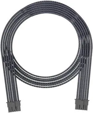 WRIARICH Black Sleeved PCIe 5.0 12VHPWR 16Pin(12+4) Male to Male Modular PSU Cable, 16AWG High Current GPU Power Cord for RTX 3090Ti, RTX 4080, RTX 4090 WRIARICH Black Sleeved PCIe 5.0 12VHPWR 16Pin(12+4) Male to Male Modular PSU Cable, 16AWG High Current GPU Power Cord for RTX 3090Ti, RTX 4080, RTX 4090