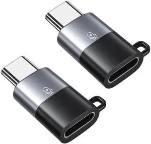 WRIARICH 2 Pack USB C to Lavalier Microphone Adapter, Black & Grey Type C Mic Converter for iPhone 15/16 Series, iPad Air/Pro, Only for Lapel Mic, No Headphone & Data Support WRIARICH 2 Pack USB C to Lavalier Microphone Adapter, Black & Grey Type C Mic Converter for iPhone 15/16 Series, iPad Air/Pro, Only for Lapel Mic, No Headphone & Data Support