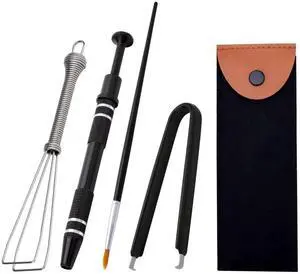 WRIARICH Black Mechanical Keyboard Modding Tool Kit, Keycap & Switch Puller Set with Stem Holder and Lubrication Pen for Keyboard Maintenance WRIARICH Black Mechanical Keyboard Modding Tool Kit, Keycap & Switch Puller Set with Stem Holder and Lubrication Pen for Keyboard Maintenance