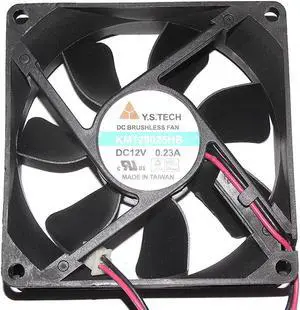 WRIARICH 80x80x25mm KM128025HB Replacement Cooling Fan, DC12V 0.23A 2 Wires Brushless Fan Compatible with Y.S.TECH for PC Case, ATX Power Supply, Inverter, Industrial Cabinet Cooling WRIARICH 80x80x25mm KM128025HB Replacement Cooling Fan, DC12V 0.23A 2 Wires Brushless Fan Compatible with Y.S.TECH for PC Case, ATX Power Supply, Inverter, Industrial Cabinet Cooling