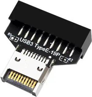 WRIARICH PH743 USB3.2 Type-E 20Pin to 19P Header Adapter, Motherboard Internal Connector Converter for Chassis Front USB Type-A & Type-C Expansion WRIARICH PH743 USB3.2 Type-E 20Pin to 19P Header Adapter, Motherboard Internal Connector Converter for Chassis Front USB Type-A & Type-C Expansion