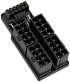 WRIARICH 90° Downward Angled 4×ATX 8Pin to 12VHPWR 16Pin Modular Power Adapter | ATX3.0 PCIe5.0 WRIARICH 90° Downward Angled 4×ATX 8Pin to 12VHPWR 16Pin Modular Power Adapter | ATX3.0 PCIe5.0