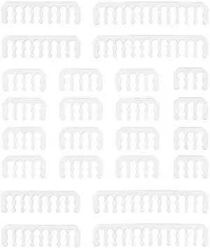 WRIARICH Clear PC Power Cable Comb Organizer Kit, Chassis & Water Cooling Wire Management Tool Set with 424P+416P+128P+46P Cable Combs WRIARICH Clear PC Power Cable Comb Organizer Kit, Chassis & Water Cooling Wire Management Tool Set with 424P+416P+128P+46P Cable Combs