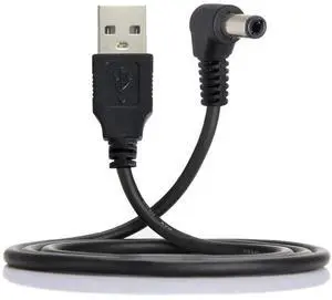 WRIARICH 100cm USB 2.0 A Male to 90° Right Angle 5.5x2.5mm DC Power Cable, 5V Barrel Connector Charging Cord WRIARICH 100cm USB 2.0 A Male to 90° Right Angle 5.5x2.5mm DC Power Cable, 5V Barrel Connector Charging Cord