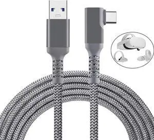 WRIARICH 20Feet 6M VR Link Cable Compatible for Oculus Quest 2, USB 3.0 to USB Type C High Speed Data Transfer and Fast Charging USB Type C 3.2 Gen1 Cable for Quest2 VR Headset and Gaming PC (20ft/6M) WRIARICH 20Feet 6M VR Link Cable Compatible for Oculus Quest 2, USB 3.0 to USB Type C High Speed Data Transfer and Fast Charging USB Type C 3.2 Gen1 Cable for Quest2 VR Headset and Gaming PC (20ft/6M)