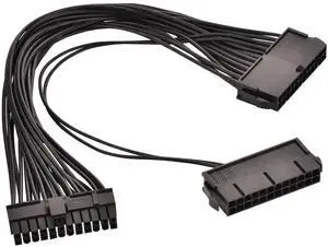 WRIARICH Dual PSU Synchronization 24Pin ATX Motherboard Adapter Cable, 32cm (12.6 Inch) WRIARICH Dual PSU Synchronization 24Pin ATX Motherboard Adapter Cable, 32cm (12.6 Inch)