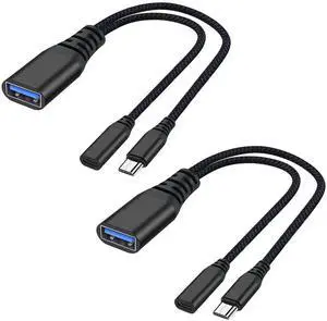 WRIARICH 2 Pack Powered Micro USB OTG Cable Adapter, Micro USB Male to USB 2.0 Type-A Female with Extra Micro USB Power Port for Fire TV Stick 4K, Android Micro USB Phones & Tablets, Black WRIARICH 2 Pack Powered Micro USB OTG Cable Adapter, Micro USB Male to USB 2.0 Type-A Female with Extra Micro USB Power Port for Fire TV Stick 4K, Android Micro USB Phones & Tablets, Black