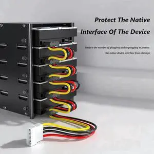 WRIARICH 1 to 5 SATA Hard Drive Power Splitter Cable for 2.5/3.5 Inch HDD SSD PC Server DIY Storage Builds WRIARICH 1 to 5 SATA Hard Drive Power Splitter Cable for 2.5/3.5 Inch HDD SSD PC Server DIY Storage Builds