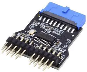 WRIARICH Motherboard 19Pin USB3.0 Header Splitter Adapter, 19Pin Male to Dual 9Pin USB2.0 Female Internal Hub Port Multiplier Extension Connector WRIARICH Motherboard 19Pin USB3.0 Header Splitter Adapter, 19Pin Male to Dual 9Pin USB2.0 Female Internal Hub Port Multiplier Extension Connector