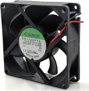WRIARICH 80x80x25mm 8025 DC12V 2.6W 2Pin Cooling Fan, Replacement Fan Compatible with SUNON KD1208PTS1 for PC Case ATX Power Supply, Industrial Cabinet, Server Chassis Cooling WRIARICH 80x80x25mm 8025 DC12V 2.6W 2Pin Cooling Fan, Replacement Fan Compatible with SUNON KD1208PTS1 for PC Case ATX Power Supply, Industrial Cabinet, Server Chassis Cooling