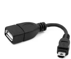 WRIARICH VMC-UAM1 USB 2.0 OTG Cable, Mini A Male to USB A Female Host Cord for Handycam, PDA, Phone WRIARICH VMC-UAM1 USB 2.0 OTG Cable, Mini A Male to USB A Female Host Cord for Handycam, PDA, Phone