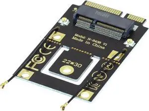 WRIARICH ChenYang M.2 NGFF Key-A to Mini PCI-E WiFi Converter Adapter, M.2 Wireless Card Riser Compatible with Intel 9260/8265/7260 WiFi6 WiFi7 AC BT Cards WRIARICH ChenYang M.2 NGFF Key-A to Mini PCI-E WiFi Converter Adapter, M.2 Wireless Card Riser Compatible with Intel 9260/8265/7260 WiFi6 WiFi7 AC BT Cards