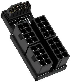 WRIARICH 90° Up Angled ATX 8Pin×4 to 12VHPWR PCIe5.0 ATX3.0 16Pin Modular Power Adapter WRIARICH 90° Up Angled ATX 8Pin×4 to 12VHPWR PCIe5.0 ATX3.0 16Pin Modular Power Adapter