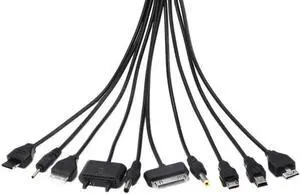WRIARICH 10 in 1 Multi USB Charging Cable, Universal Multi Tips Portable Fast Charger Cord for Multiple Phones & Small Electronics WRIARICH 10 in 1 Multi USB Charging Cable, Universal Multi Tips Portable Fast Charger Cord for Multiple Phones & Small Electronics