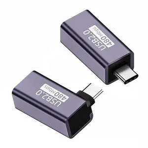 WRIARICH 2 Pack USB 2.0 B Female to USB-C Male Adapters, Straight & Angled Type Extension Converters for Printers, External Hard Drives & USB-C Devices WRIARICH 2 Pack USB 2.0 B Female to USB-C Male Adapters, Straight & Angled Type Extension Converters for Printers, External Hard Drives & USB-C Devices