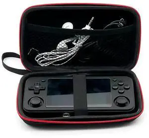 WRIARICH Zipper Carry Storage Pouch Protective Bag Compatible with RG350M Handheld Game Console, Dustproof Shockproof Travel Case WRIARICH Zipper Carry Storage Pouch Protective Bag Compatible with RG350M Handheld Game Console, Dustproof Shockproof Travel Case